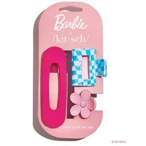Kitsch Barbie x Medium Open Shape Hair Claw Clips
